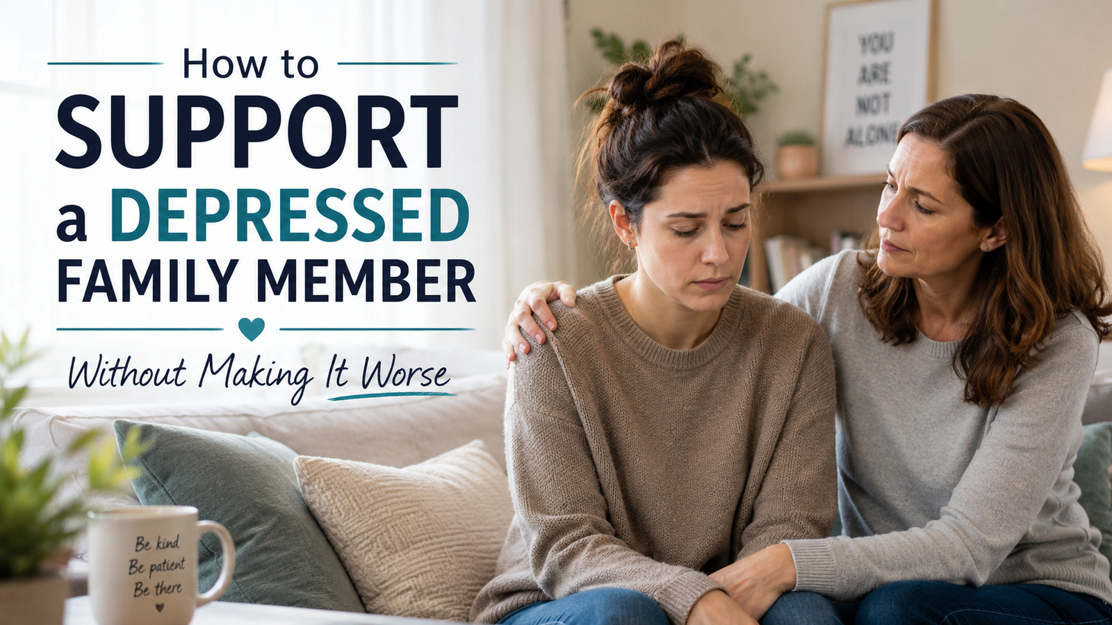 How to Support a Depressed Family Member Without Making It Worse